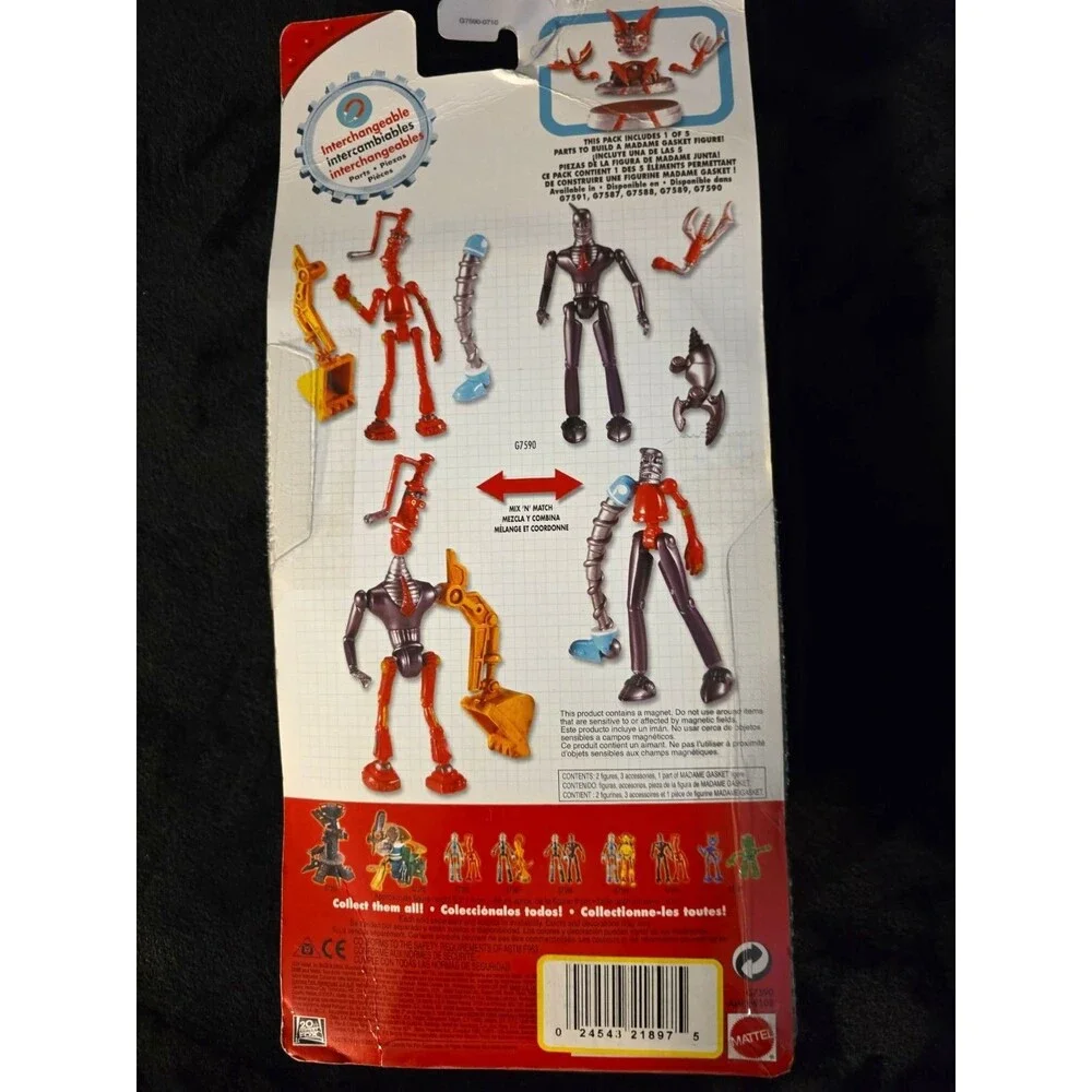 Robots  Movie Fender and Ratchet Action Figures Mattel 2004. FACTORY SEALED